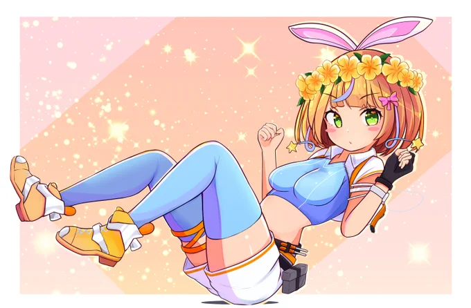 新人Vtuber唯野みきさん( )のファンアート描かせて頂きました!かわいいがたくさん詰まってるデザインで描いてて楽しかった。#唯野みきアート  #新人Vtuber 