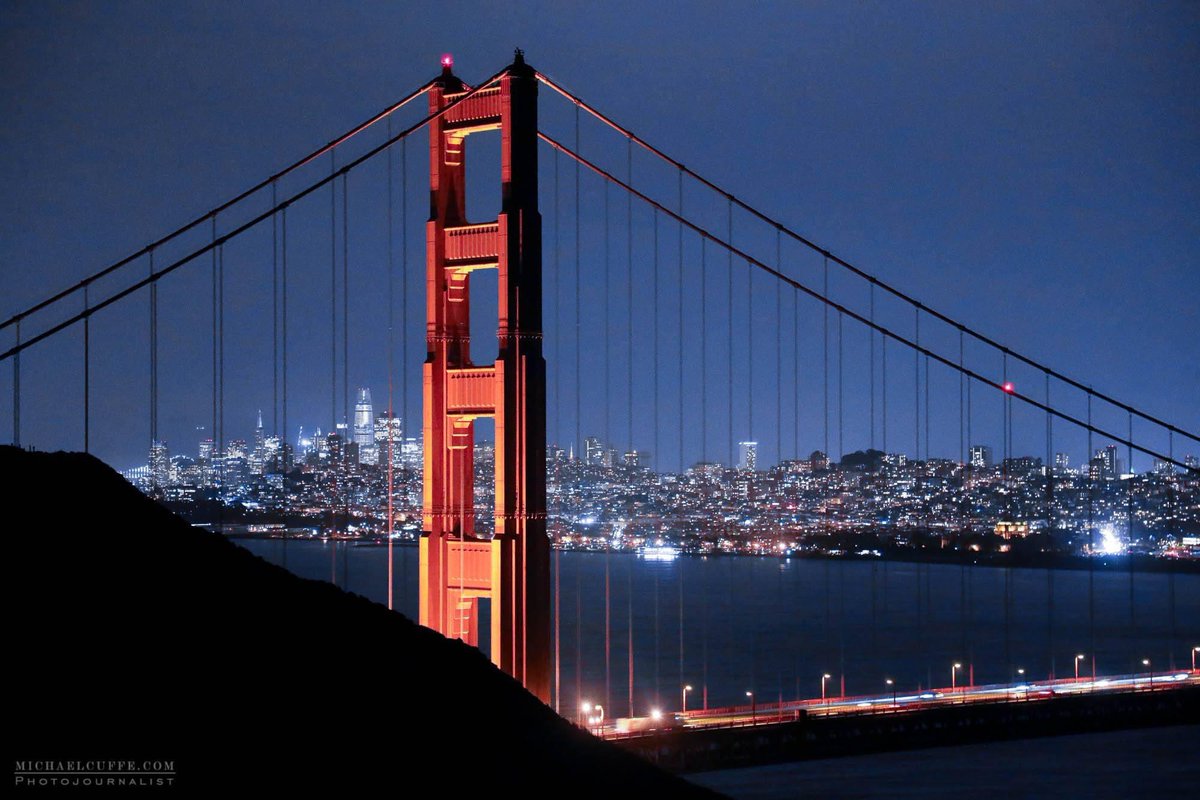MikeCuffe's tweet photo. "City Lights" photographed by myself in San Francsico, California. 

#SanFrancisco #GoldenGate #GoldenGateBridge #SF #BayArea #GoldenNights #MichaelCuffe #SanFranciscoBayArea #SFGiants #NorCal https://t.co/36taQLCtTN
