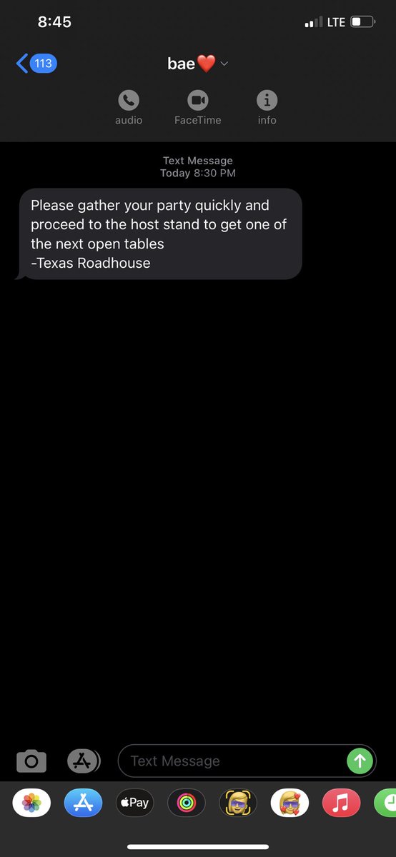 emm_lee203's tweet photo. these texts😍 @texasroadhouse 
my fav place in the world🙃 https://t.co/kl8PX8oeQk