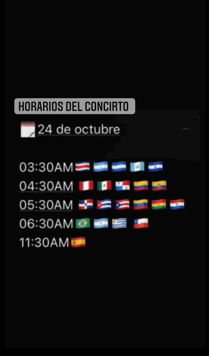 sofiaperez19204's tweet photo. Chicas por insta estaré trasmitiendo el concierto,solo será el concierto no el sound chek el concierto en México es a las 4:30am para que estén al pendiente.
Mi cuenta de insta:
Horarios de el concierto: https://t.co/gZFTy61xzM