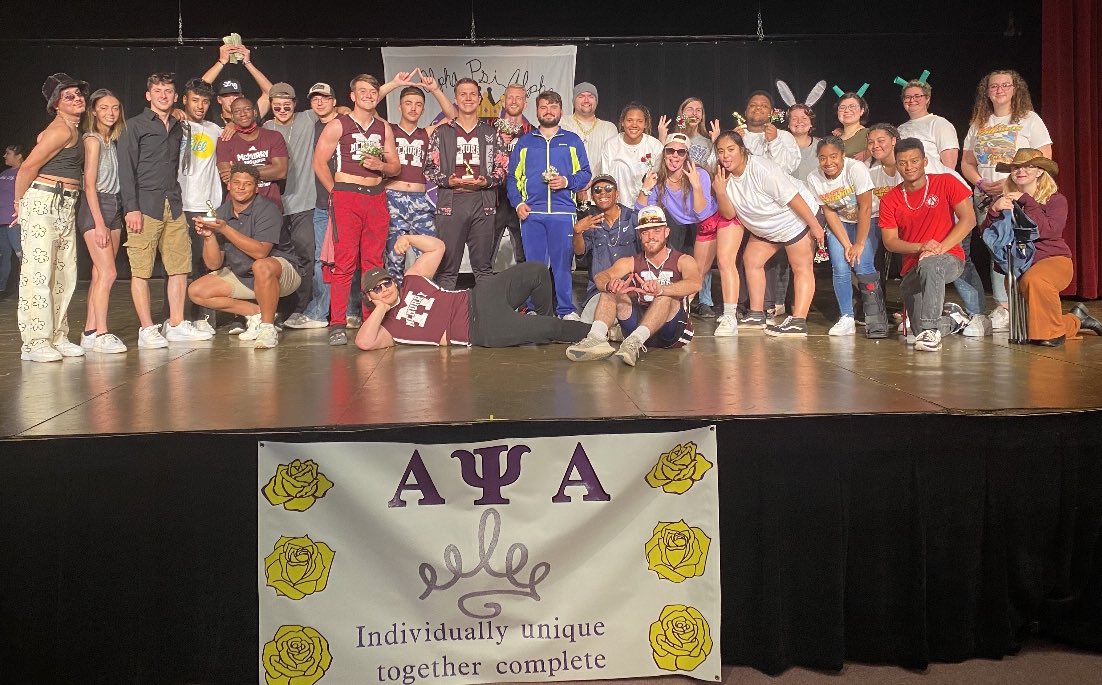 AlphaPsiQueens's tweet photo. And the winners of this year’s annual Lip Sync battle…..
3rd place: Theakona!
2nd place: Kiva!!
1st place overall: HEI!!!

We’d like to thank all the participants for coming out and performing y’all’s hearts out! Everybody was absolutely amazing! See y’all next year!👀💜 https://t.co/9zAGQdP8PP
