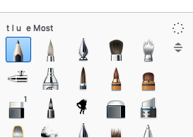 _YAPPLEPIE's tweet photo. My go to brush set name has really regressed this year because I keep clicking on the name and deleting some of the words by mistake https://t.co/ZF8LwwiBKP