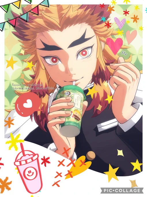 スタiンプでデコっても割と許されそうな雰囲気になるから🔥さん…(前にアiプリで遊んだもの) 