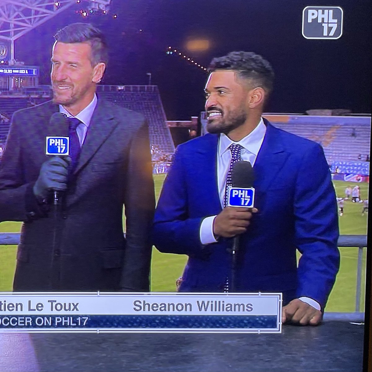 FCDELCO2's tweet photo. When you see your #fcdelcocoach #sheanonwilliams on television πΊ and also a @PhilaUnion win. #doop #wearethefuture https://t.co/qWHM3kAK1y