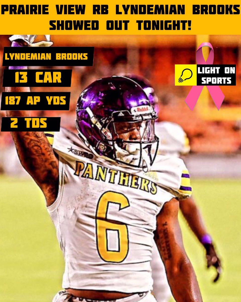 GG Alert 🚨: Prairie View A&M RB Lyndemian Brooks, 13 Car| 187 All-Purpose Yds| 2 TDs Vs Southern! 🔥🔥🔥#FCSTime2Shine