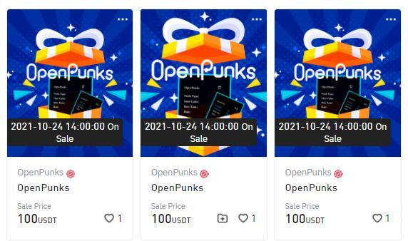 Gate's tweet photo. 🖼️ Batch #3 of #OpenPunks Mystery Box is Coming
Time: October 24th, 06:00 UTC
Purchase ➡️ https://t.co/h5EvbMi9YU
#Gateio #NFTs #NFTCommunity #nftcollectors https://t.co/JxVoEbr5tV