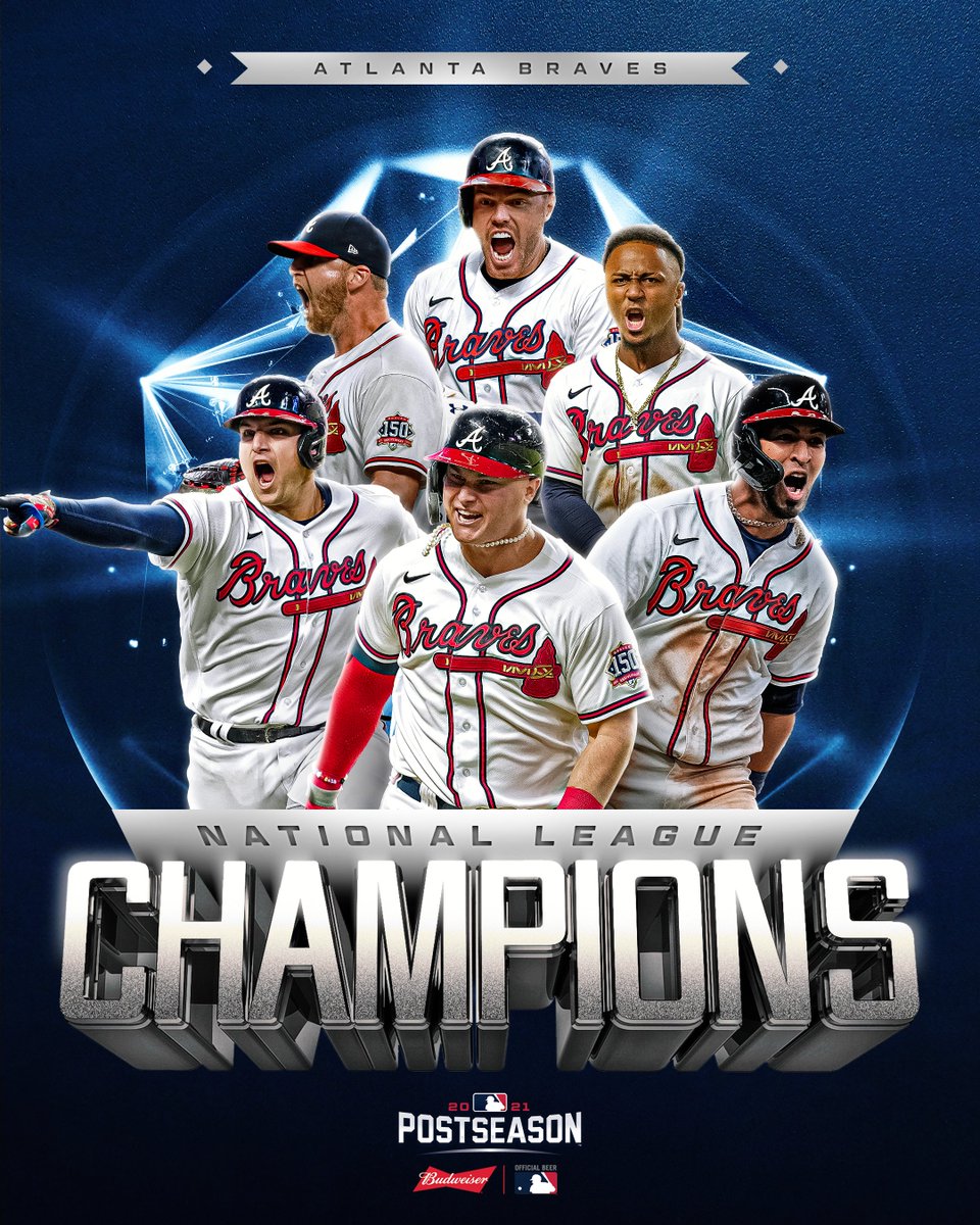 MLB on X: #ChopOn The @Braves have won the NL Pennant and are moving onto  the World Series! #CLINCHED  / X