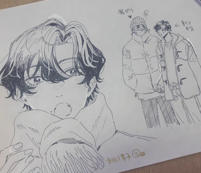 アナログ練習♩何故か太い筆ペンを買い忘れた…買ってこなきゃ…🥺 