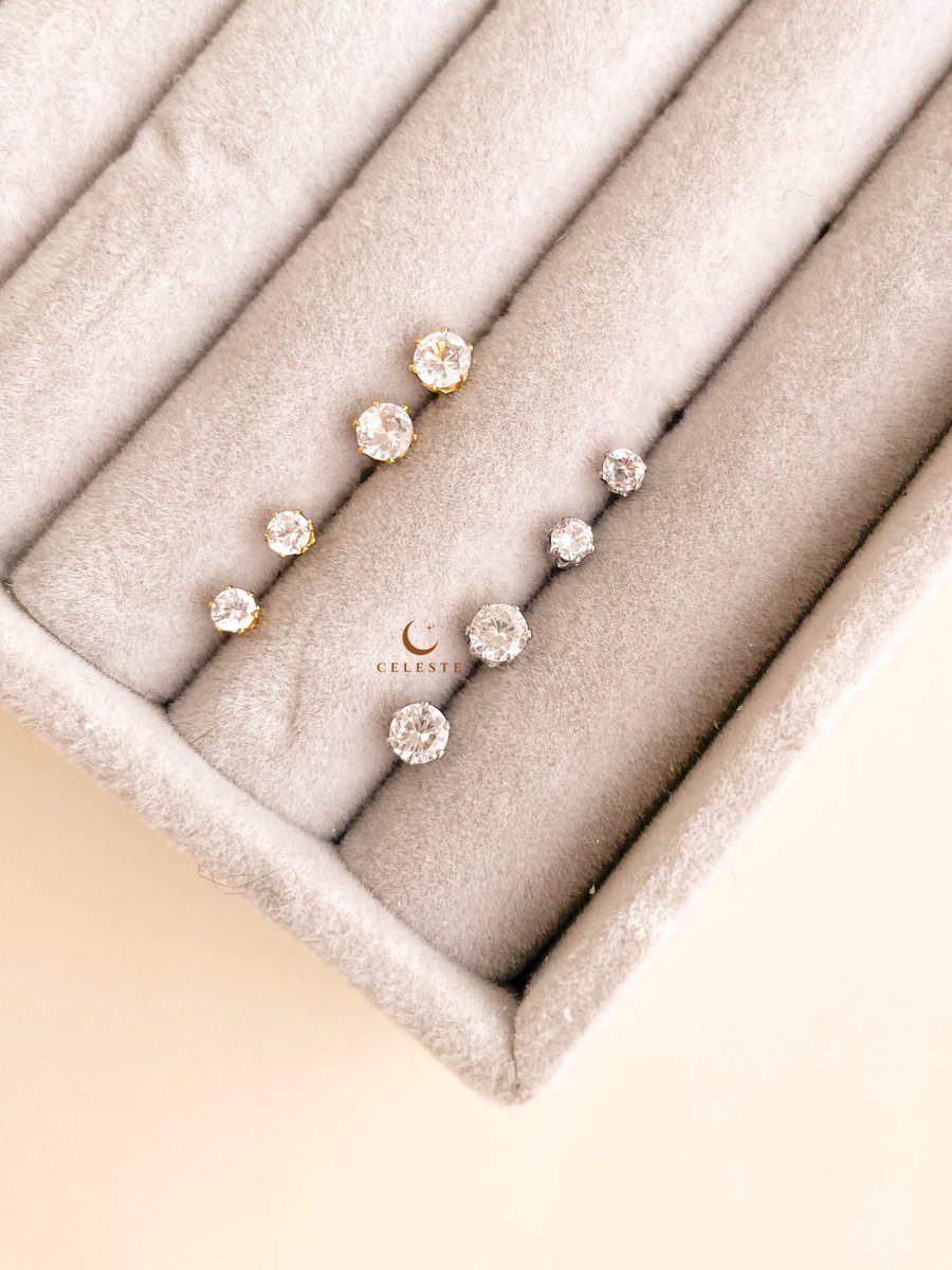 getCeleste_'s tweet photo. Introducing our LOWEST PRICED STUDS ever - Crystal Ball Studs! 🙈🤪 available in 2 colors (gold&amp;silver) and 2 sizes (4mm&amp;5mm)! 🤍 

Purchase for only P79 only!! 🌸😛

https://t.co/Q4irQ1xGs0
https://t.co/xWQDbY0CEn https://t.co/cdp70T3CFg