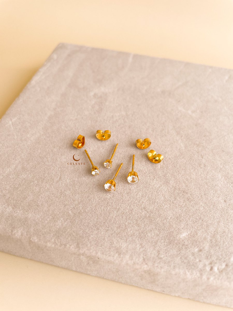 getCeleste_'s tweet photo. Introducing our LOWEST PRICED STUDS ever - Crystal Ball Studs! 🙈🤪 available in 2 colors (gold&amp;silver) and 2 sizes (4mm&amp;5mm)! 🤍 

Purchase for only P79 only!! 🌸😛

https://t.co/Q4irQ1xGs0
https://t.co/xWQDbY0CEn https://t.co/cdp70T3CFg