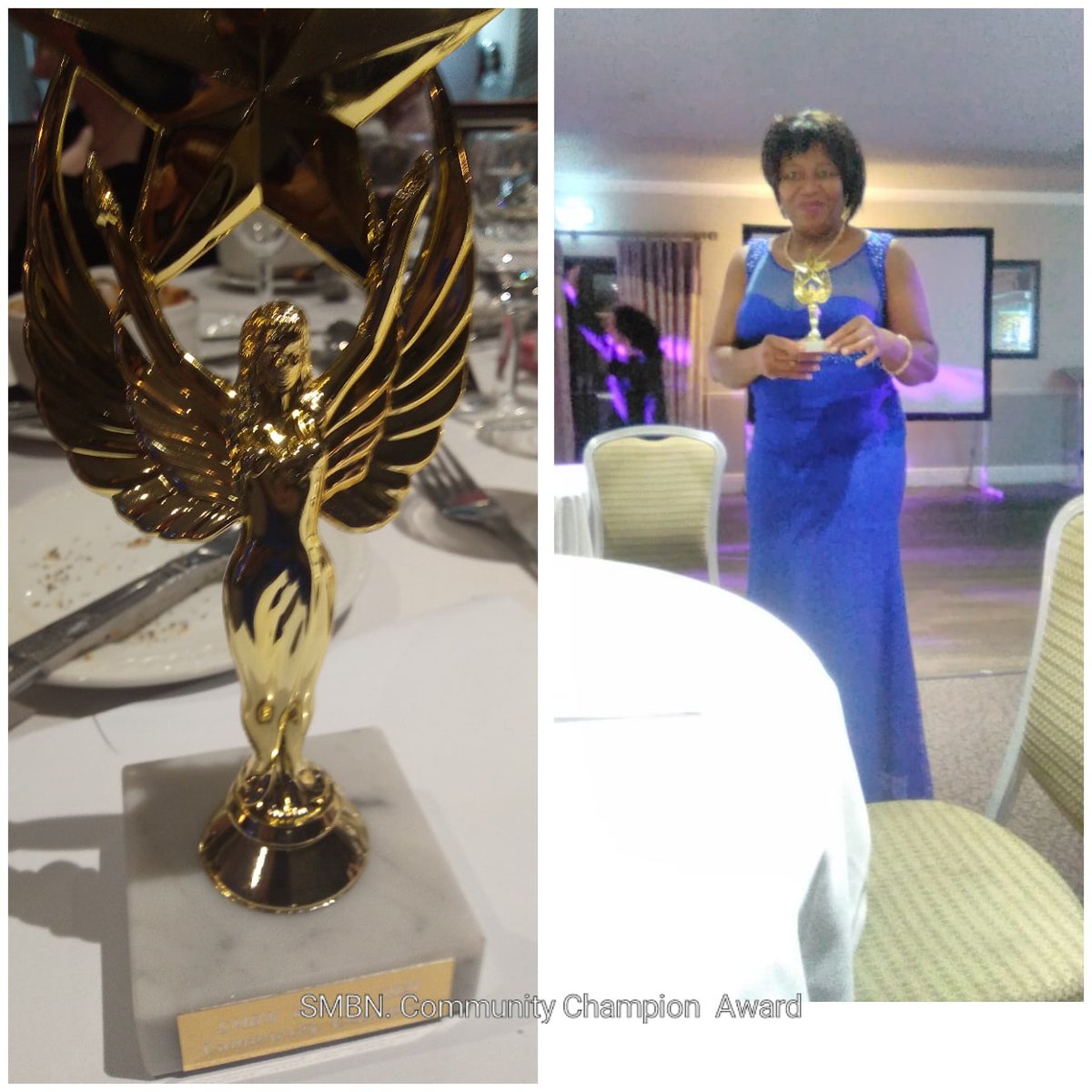 confident_queen's tweet photo. Dedicating my Single Mums Business Network Community Chanpion Award to you my family and friends who continue to support me to do my little bit to help others. Thanks to Julie Hawmins of the SMBN for organising such an amazing event.#singlemumsinbusiness #singlemums #gravesham https://t.co/G3P6YuW90j