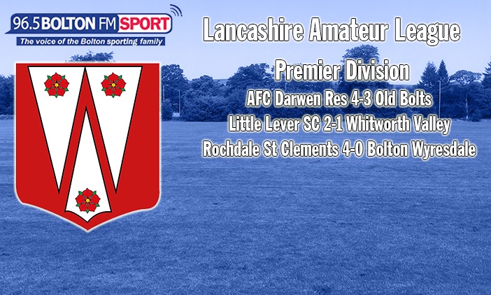 @oldboltsafc were unlucky in defeat to AFC Darwen Reserves, @L_L_SC are fifth following a very good win over Whitworth Valley and @boltonwyresdale lost for the eighth time this term in the Premier Division.