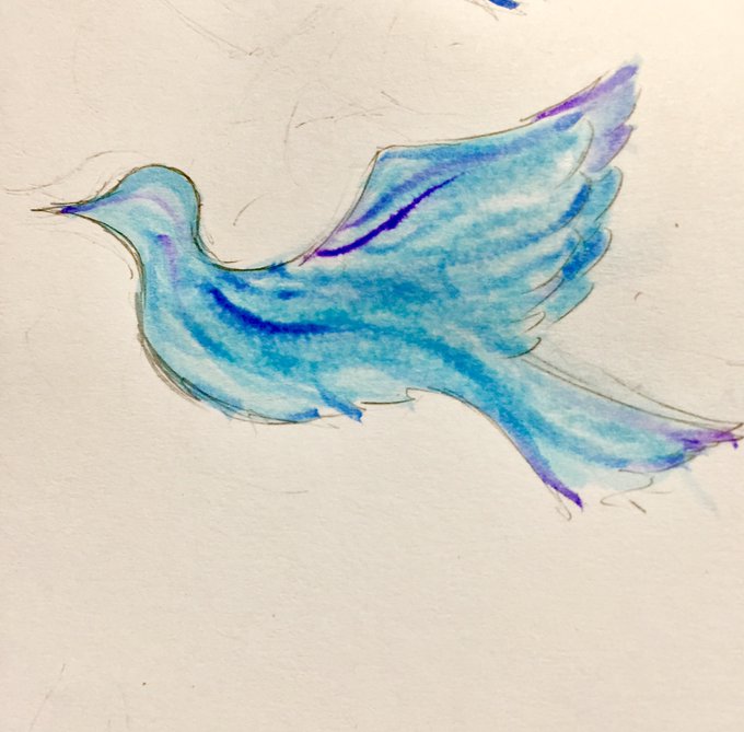 青い鳥のtwitterイラスト検索結果