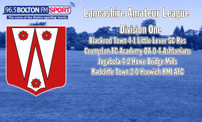 @BlackrodTown had a fine victory vs. @L_L_SC Reserves, @CromptonFC_1st had a bad day at home to leaders Ashtonians, @FCJogabola won just their second game of the season and @Radcliffe_Town kept close to the top after beating @HorwichRMIAFC.