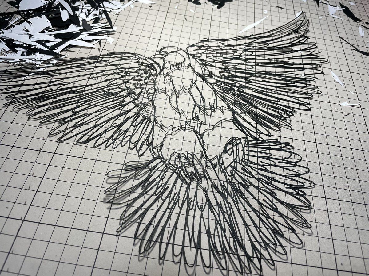 切り絵鳩 