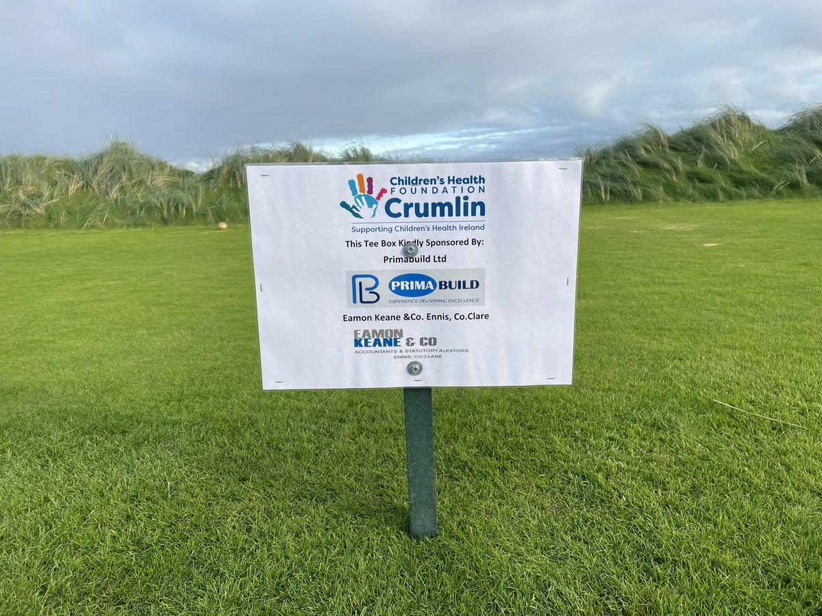 BuildPrima's tweet image. Primabuild were honoured to be apart of the sponsorship for the Crumlin children healthcare foundation golf day out in Doonbeg. Thanks to everyone for their support. #build #charity #doonbeggolf @CMRF_Crumlin