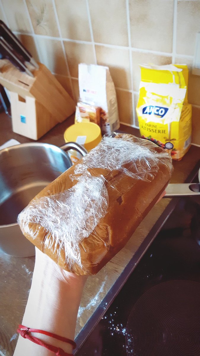 I bought a mini oven for my birthday and the very first biscoff-cookie dough is now resting in my fridge. Time to bake soon 🥰🍪
