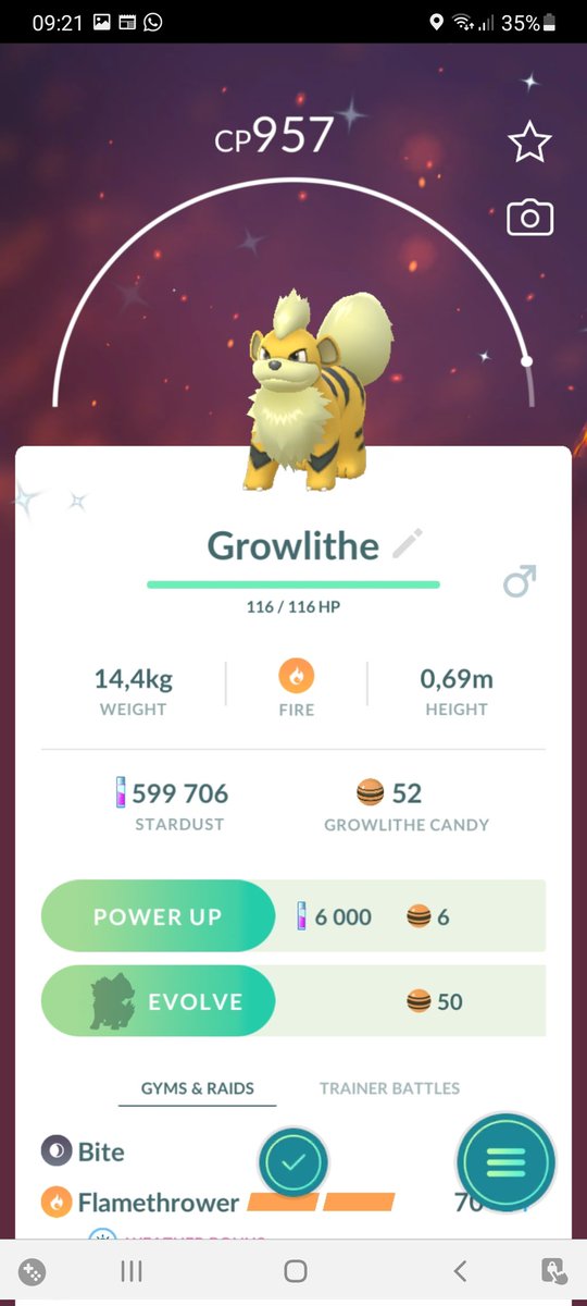 #shinypokemon #ShinyCheck #Darkrai #growlithe lucky morning:)  catching one of my all time favorite shinies too