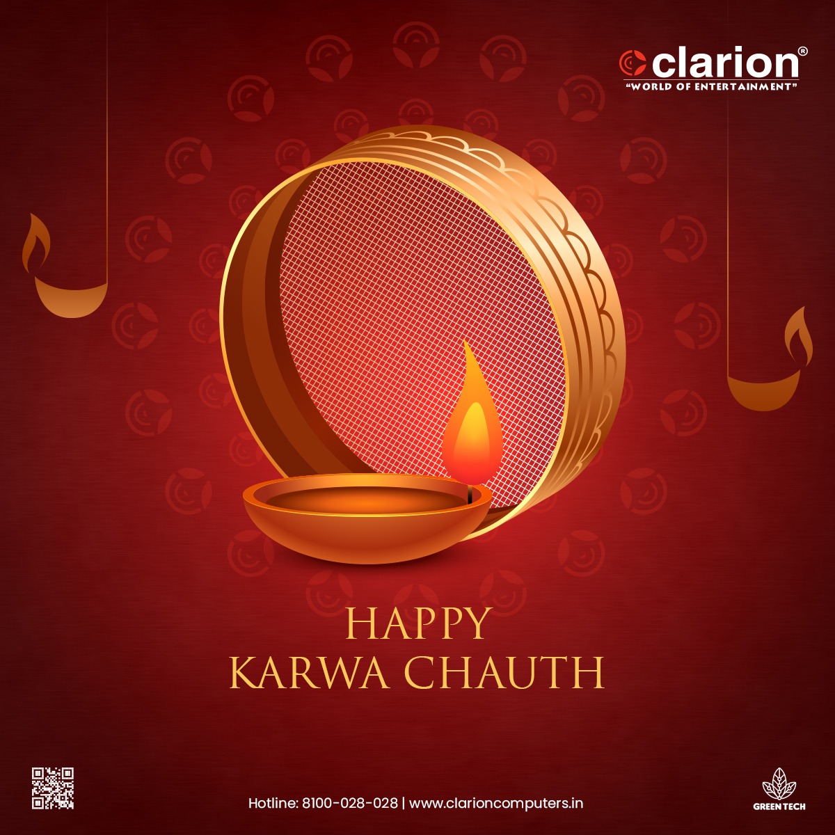 ClarionComputer's tweet photo. Happy Karwa Chauth 🪔

#karwachauth2021 #clarion https://t.co/gc8uKMAlGZ