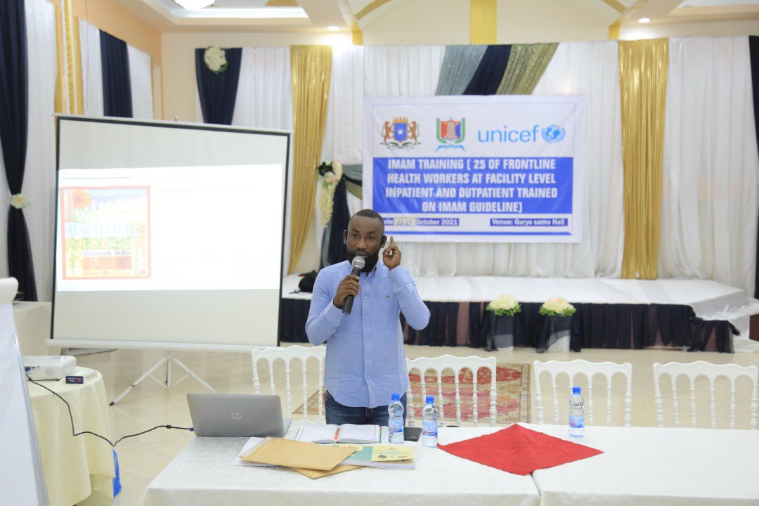 BRAHealth's tweet photo. . @BRAHealth in collaboration with @unicefsomalia have launched five days training on updated IMAM guideline to improve the knowledge of frontline health workers from BRA partners. BRA officials urged the participants to share the knowledge from the training to the community. https://t.co/i5JpRHW4Sv