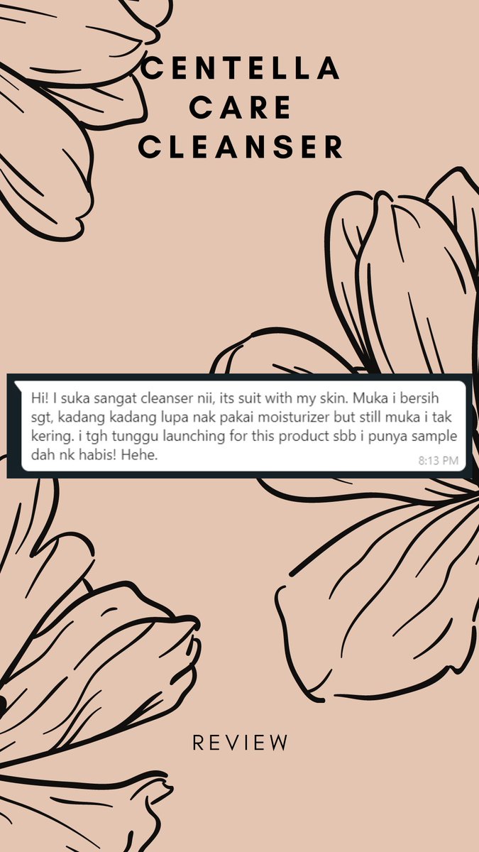 We are walking down memory lane, reading all your reviews on #CentellaCareCleanser definitely makes our hearts swell with so much joy. 

Make sure you grab your Centella Care Cleanser one last time at only RM39🥰