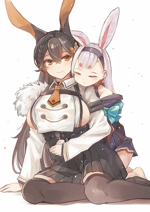 筑摩🐰島風
#アズールレーン 