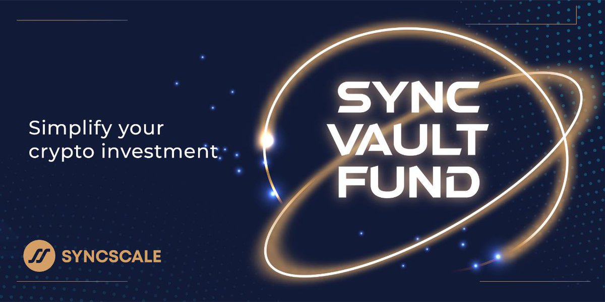 SYNCSCALE's tweet photo. #SyncVaultFund simplifies investing in crypto! This #cryptofund holds the top 100 #cryptoassets, allowing to reduce concentrations risk by tracking broader crypto market. 

Find out more: https://t.co/kgqLABZeke https://t.co/hRqdWne9kP
