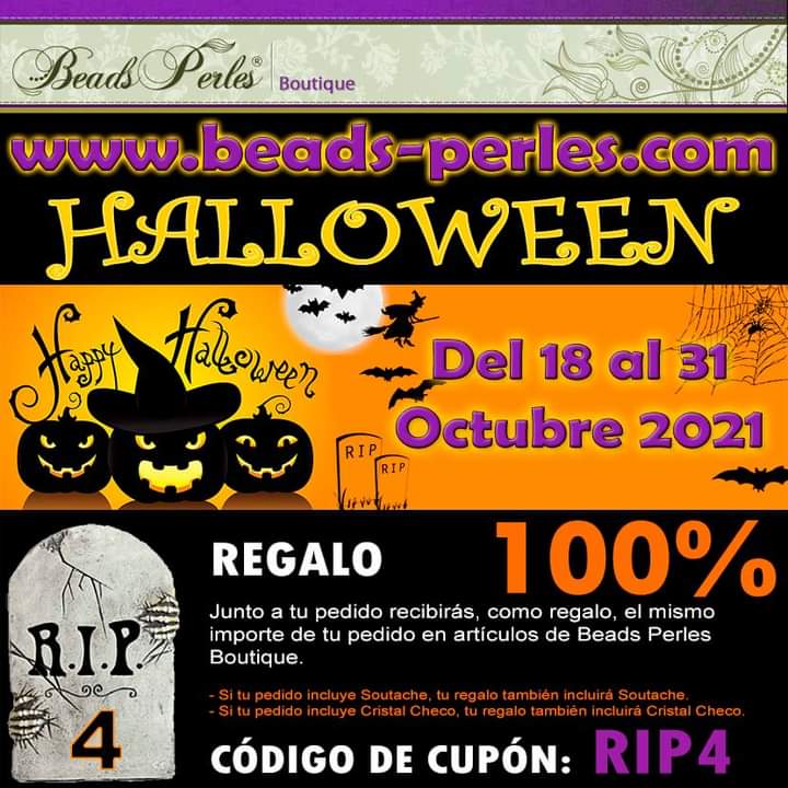 BeadsPerles's tweet photo. 🎃Halloween🎃 se acerca y como siempre en https://t.co/a6gQpFjf93 lo celebramos con descuentos de hasta el 100%!!!
👀 Del 18 al 31 de Octubre de 2021
Condiciones aquí:
https://t.co/QeR6pJabfr

Feliz Halloween!
#BeadsPerles #Halloween #Descuentos #Regalos #Soutache #Miyuki #Delica https://t.co/JLuaQQH80Q