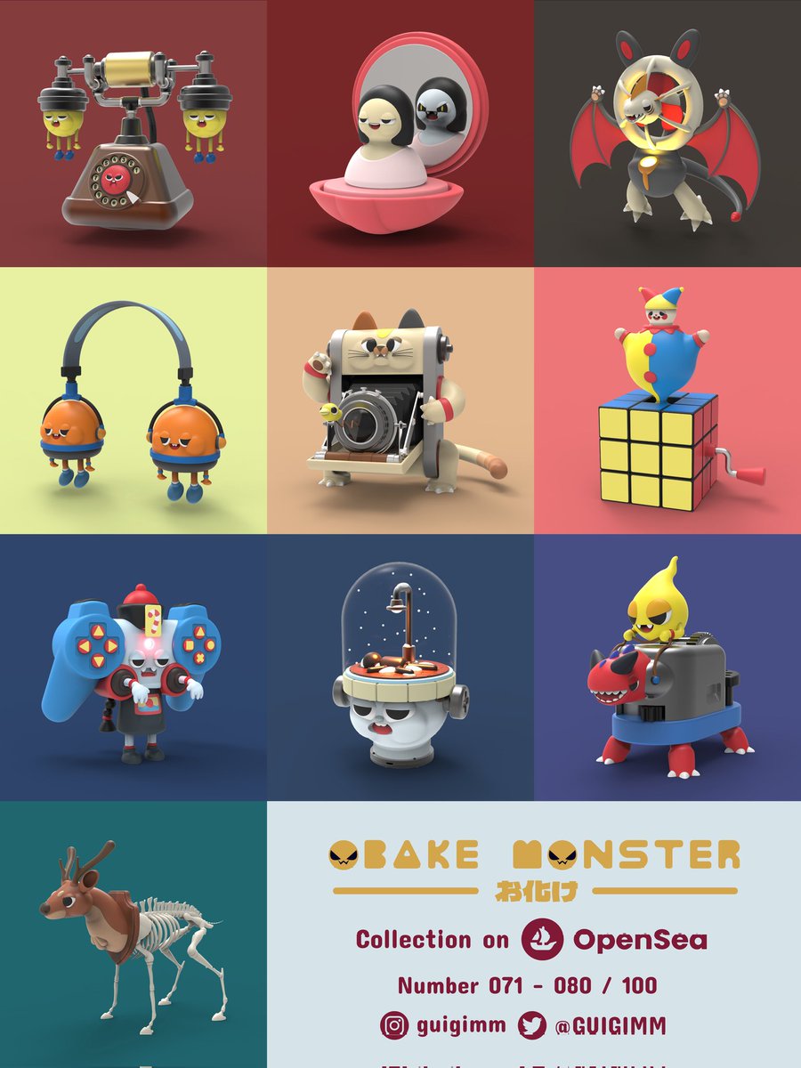 🎃🤡HALLOWEEN DROP !!!🤡🎃

Number 71-80
𓇥 PHOTOS EDITION

Opensea:
opensea.io/collection/oba…
Discord:
discord.com/invite/TXuTWk2…

Hope you enjoy my monster :-)
THANKS.

#NFT #NFTs #NFTthaiartist #NFTCommunity #NFTTHAILAND #nftcollector #NFTartist #nftart