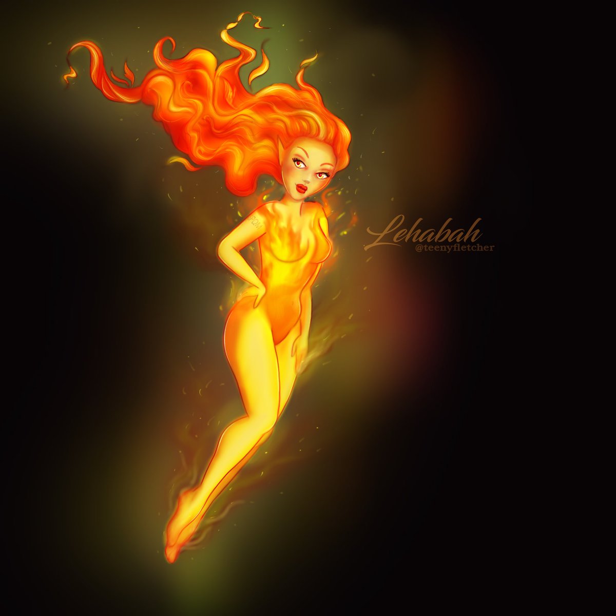 TeenyFletcher's tweet photo. My fan art of the legendary little fire sprite Lehabah

IG: teenyfletcher 
#cresentcity #lehabah #sarahjmaas #houseofearthandblood #fanart #fantasyart #digitalart https://t.co/h1uHGyYXuZ