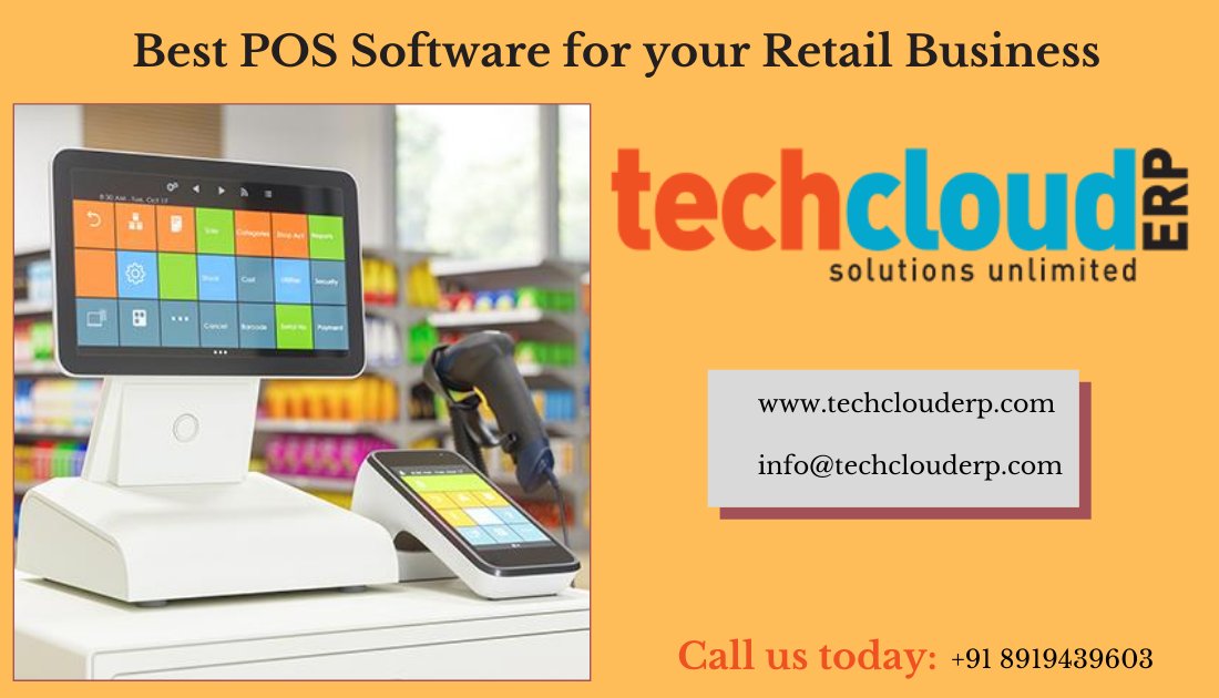 TechCloudERP's tweet photo. #TechCloudERP POS is designed with abundant functionalities which made it as the #bestPOSsoftware for retail stores. Its user-friendly interface can be used by both touch screens and keypads. 

Contact us
Email: info@techclouderp.com
Phone: +91 8919439603 https://t.co/FKt1joEqWx