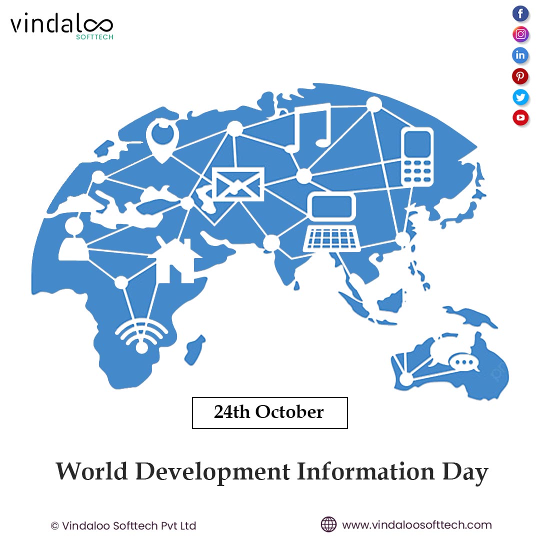 V_softtech's tweet photo. We must remember on this World #DevelopmentInformation day that infrastructure development of a country is vital and international communication is a must to enhance business and trade efficiency. Happy #WorldDevelopmentInformationDay
#devinfoday #vindaloosofttech #vspl https://t.co/WgOWy9Yj9r