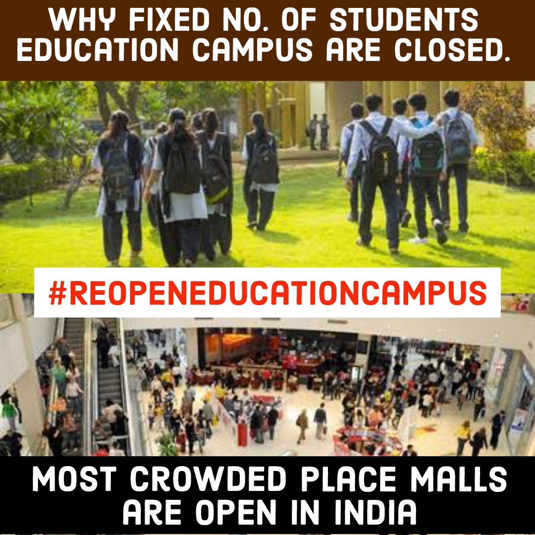 ShriGauravShahu's tweet photo. Open education system for all in india. Don't make fool us on the name of Covid-19. #ReopenEducationCampus
#ReOpenCampus #ReopenSchools #reopenuniversities #Openeducaion #Reopencolleges #ReopeningSafely #reopendu #reopenbhuforall #reopenmgahv https://t.co/XNxa9hCzfh