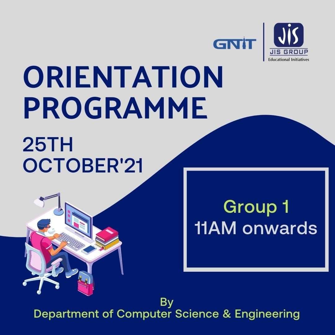 gnitsodepur's tweet photo. Orientation 2021
Group 1
Computer Science &amp; Engineering
25th October

#Orientation #Orientationday #OrientationProgram #CSE #Orientation2021 #Orientationprogram2021 #Computerscience
#Computerscienceengineering #BTech #EngineeringCourse https://t.co/vpvdbgZ3u2