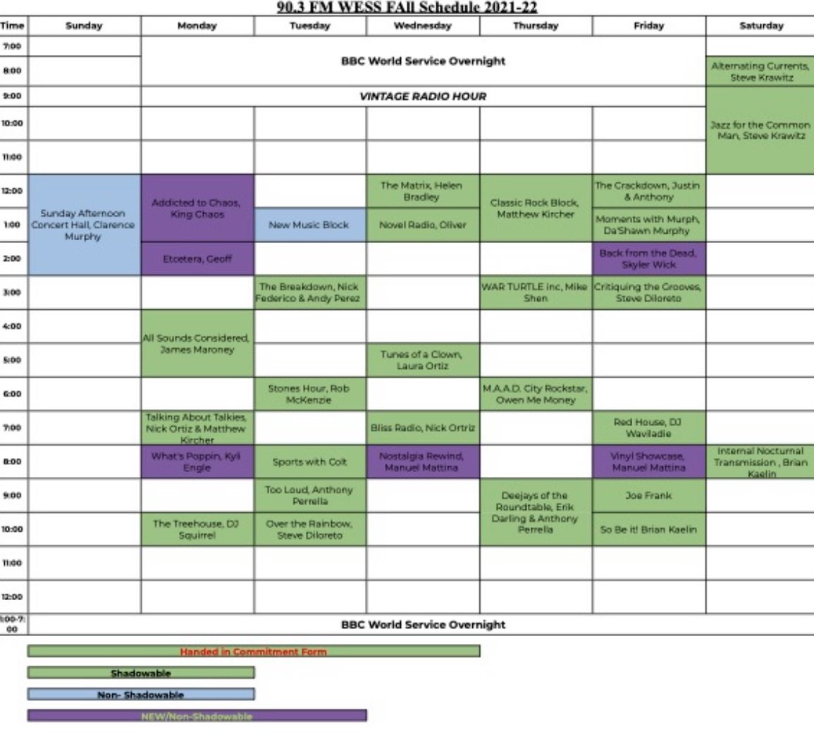Here’s our most up-to-date schedule!
