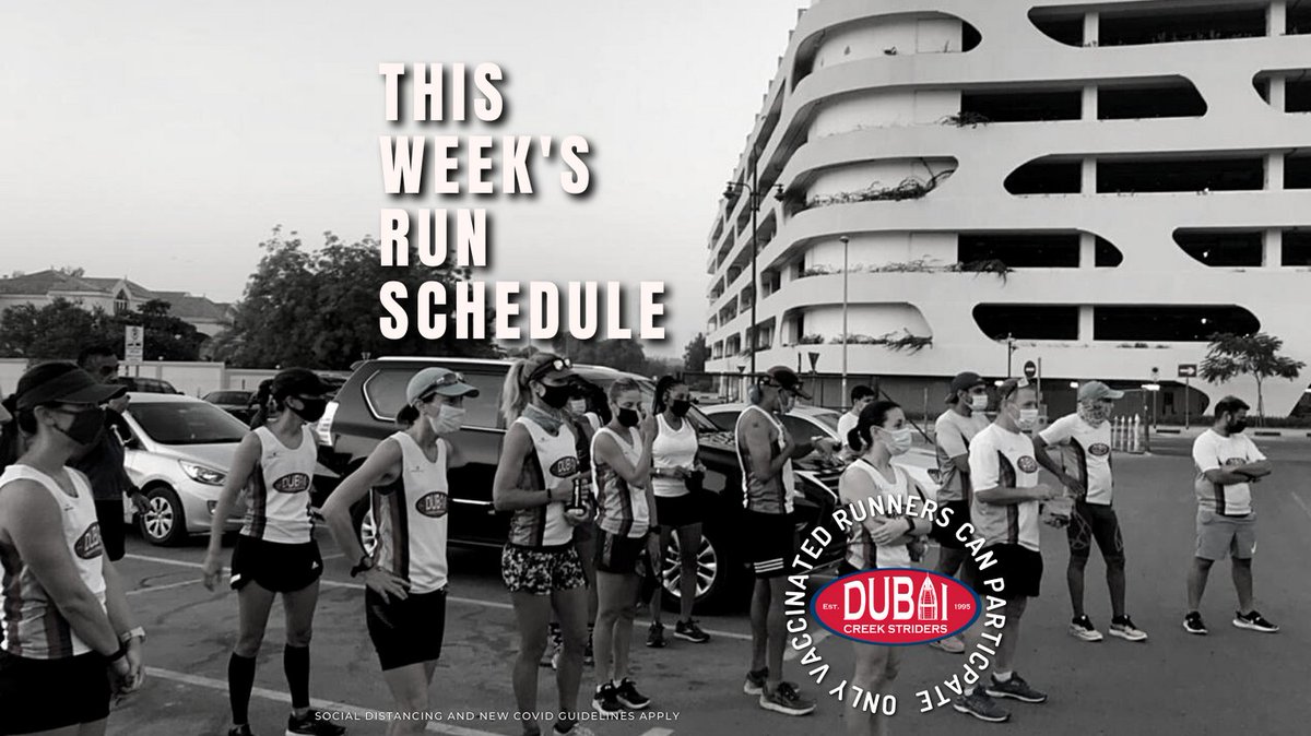 WEEK 24-30 Oct
Time is ticking and its hard to believe we are in the last week of Oct
NB  if you don't have your entry to the Johnson Arabia Dubai Creek Stiders Half Marathon &amp; 10km, get a move on.  Race is 3rd Dec visit <a href="/Hopasports/">Hopasports</a> 

Full schedule on IG &amp; FB for this week