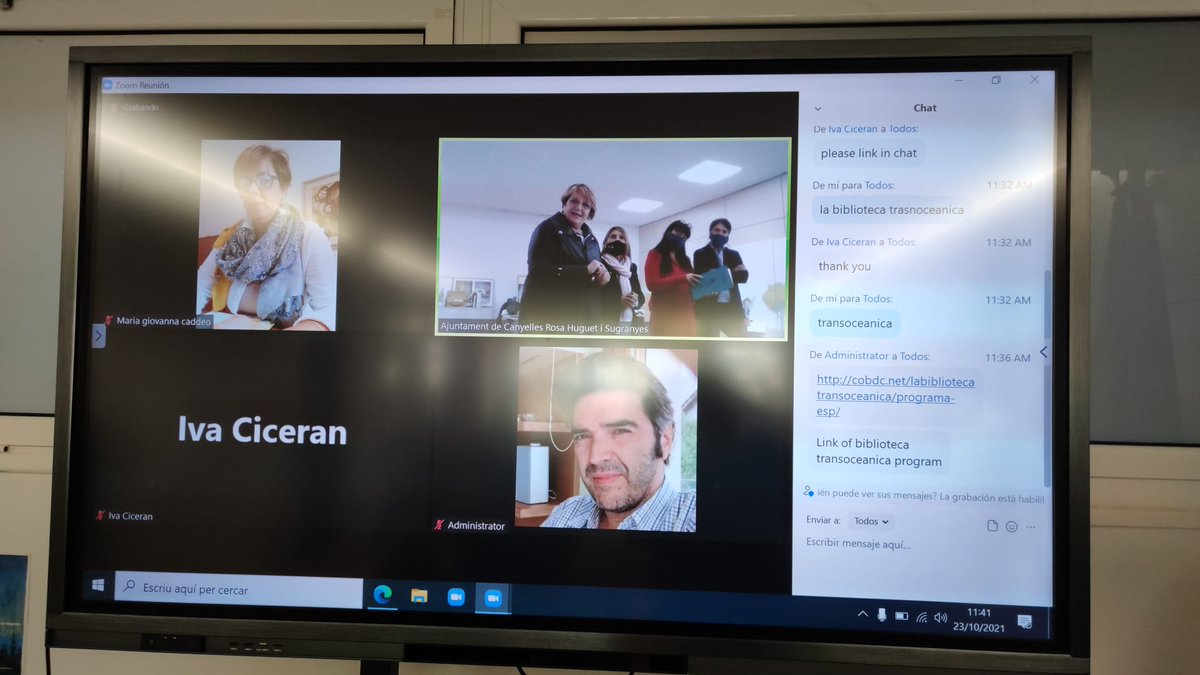 Aj_Canyelles's tweet photo. Conferència online '130 llibres per a #jellalepman '  en el marc del projecte europeu #NetMed #bridgeofbooks que lidera #canyelles.
Amb Luis Zendrera del Consell Català del llibre Infantil i Juvenil. https://t.co/VE7tNhnJPz