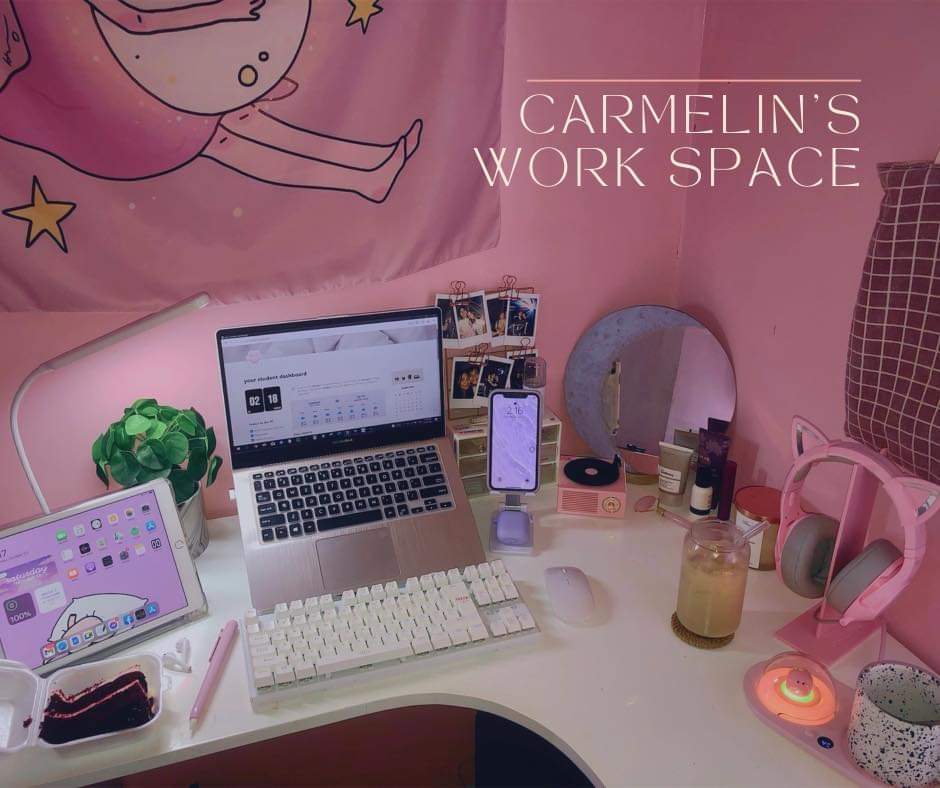 TeamOG2021's tweet photo. After that hectic week, how are your desks right now?

We’re going to feature a “desk of the day” here on Facebook to show what the student’s work spaces look like as well as tell you a little more about what they’re doing. Today, you get to see Carmelin’s work space. https://t.co/BfsDm8sh3C