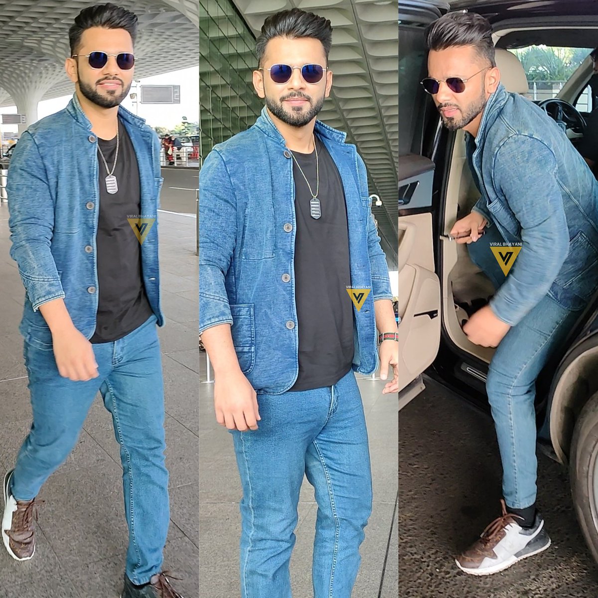 viralbhayani77's tweet photo. #RahulVaidya spotted at Mumbai Airport 😎🔥💥 @rahulvaidya23 @viralbhayani77 https://t.co/o8jSiiL1OE