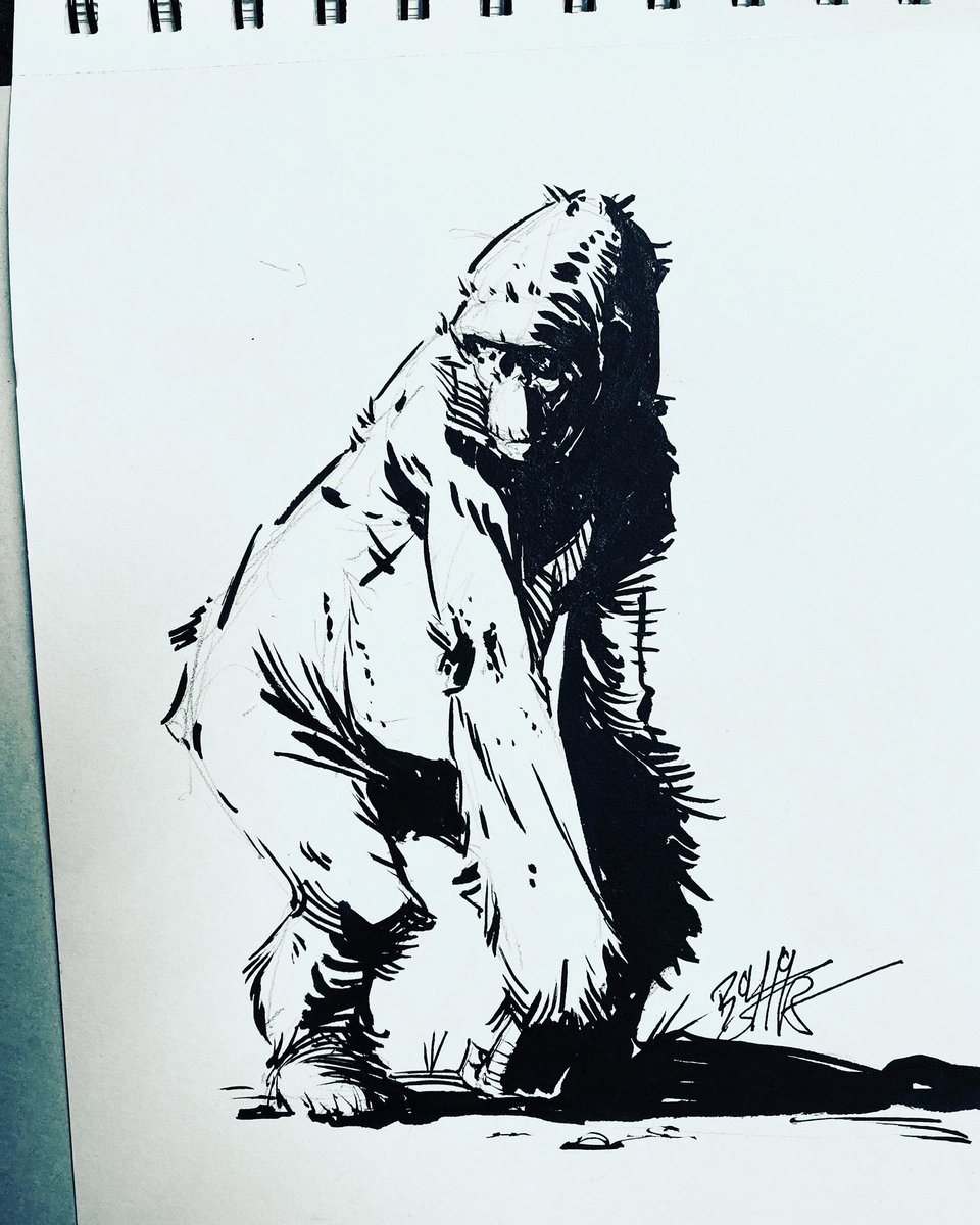Artstudiobashar's tweet photo. Daily inking!!  #dailysketch #art #dailyinking #quickink  #crosehatching #basharart #zurich #olten #ink #samurai #oltenbahnhof  #manga #comic #bern #traditionalist #superhero #mangaart #artwork #crosshatch #dccomics #marvelcomics #comicart #comicbooks #perate #gorilla https://t.co/i6glD5KlcH