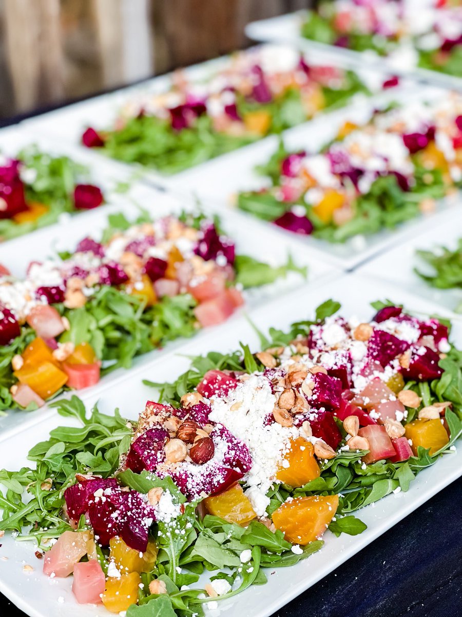lacrememonterey's tweet photo. Beet-iful!
#lacrememonterey #luxurycatering #catering #caterer #eventprofs #weddingprofs #eatyourveggies #beets #beetsalad #beetsdontkalemyvibe #catersource #cheflife #familystyle #thehollyfarm #foodie #foodie #loverly #menuinspiration #food52 #embdailypic @thehollyfarm https://t.co/4wXYVMKxBd