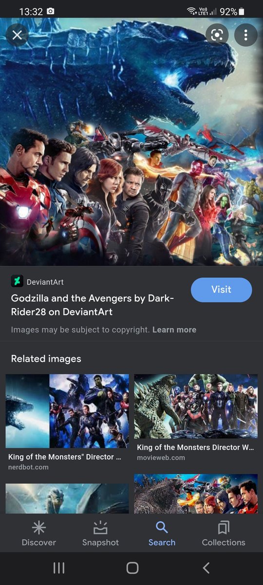 lzpgodzilla2021's tweet photo. What if the monsterverse tag team with marvel for the crossover godzilla and the avengers destroy all monsters. https://t.co/XE2JrWgwFo