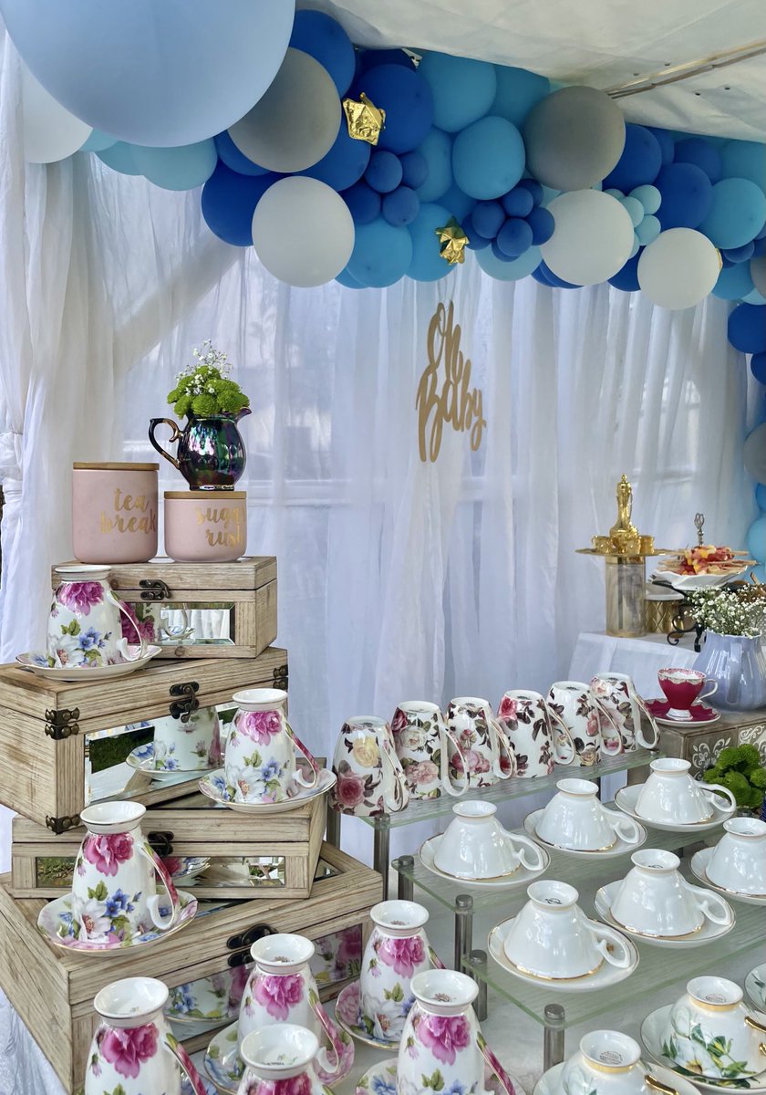 CCiiru's tweet photo. A beautifully blue day yesterday ☀️. 

#Funkidz first baby shower . A special treat for the mother to be and her friends . Lunch &amp;  high tea . 
Celebrating the miracle of life in the midst of the storm. https://t.co/BWFUxkB7Jx