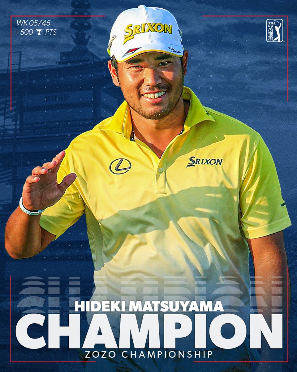 A victory in his home country of Japan. 🇯🇵

Hideki Matsuyama has won the @ZOZOChamp. 🏆