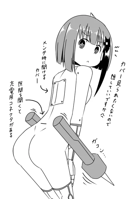 アコちゃんの背中の設定図です 