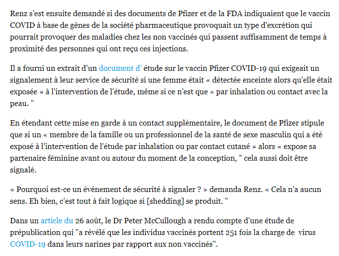 jl_proulx's tweet photo. Une ancienne employée de Pfizer, qui travaille maintenant comme analyste de l'industrie, a fourni des documents indiquant que la compagnie sait que son vaccin rend les gens qui le reçoivent plus susceptibles de contracter le coronavirus.

Source : https://t.co/DV9JoEYJUu https://t.co/18eeqJpWdx