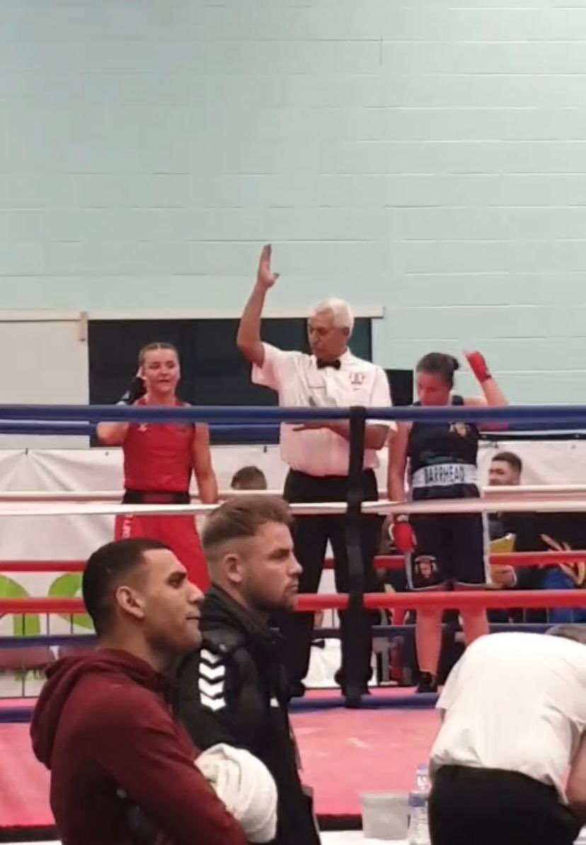 AbcSucceed's tweet photo. Win for Lilly representing the Army in MTK box cup https://t.co/0Vi8w3wV2L