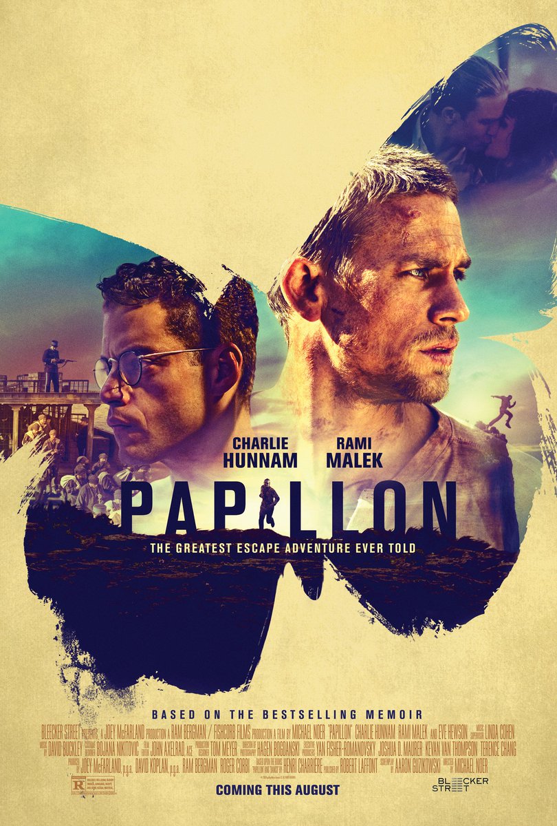 connectwithadi's tweet photo. Papillon (Prime) > 5/5 > The greatest escape adventure ever told > watch it now ! > https://t.co/2XFJjmVEzQ #papillon #MovieReviews #CharlieHunnam #ramimalek #movie #moviereivew https://t.co/EW1qf0smeD