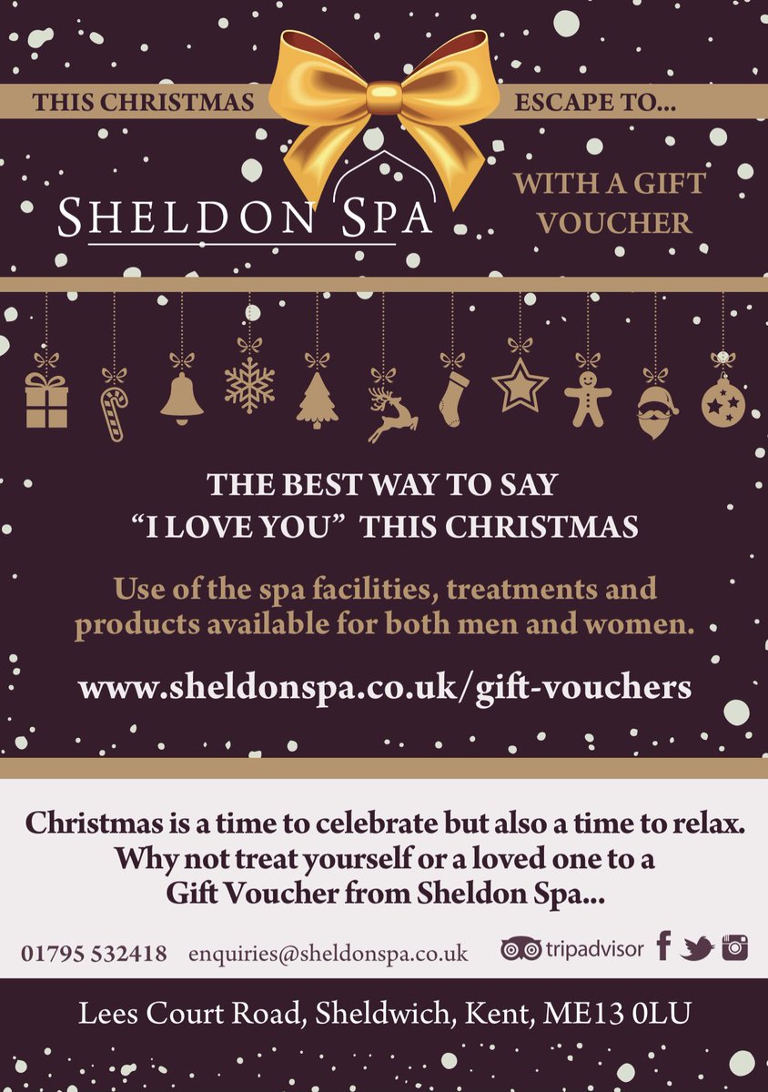 SheldonSpa's tweet photo. Have you started your Christmas shopping yet..? #shopsheldonspa https://t.co/4bE6WUXcNG