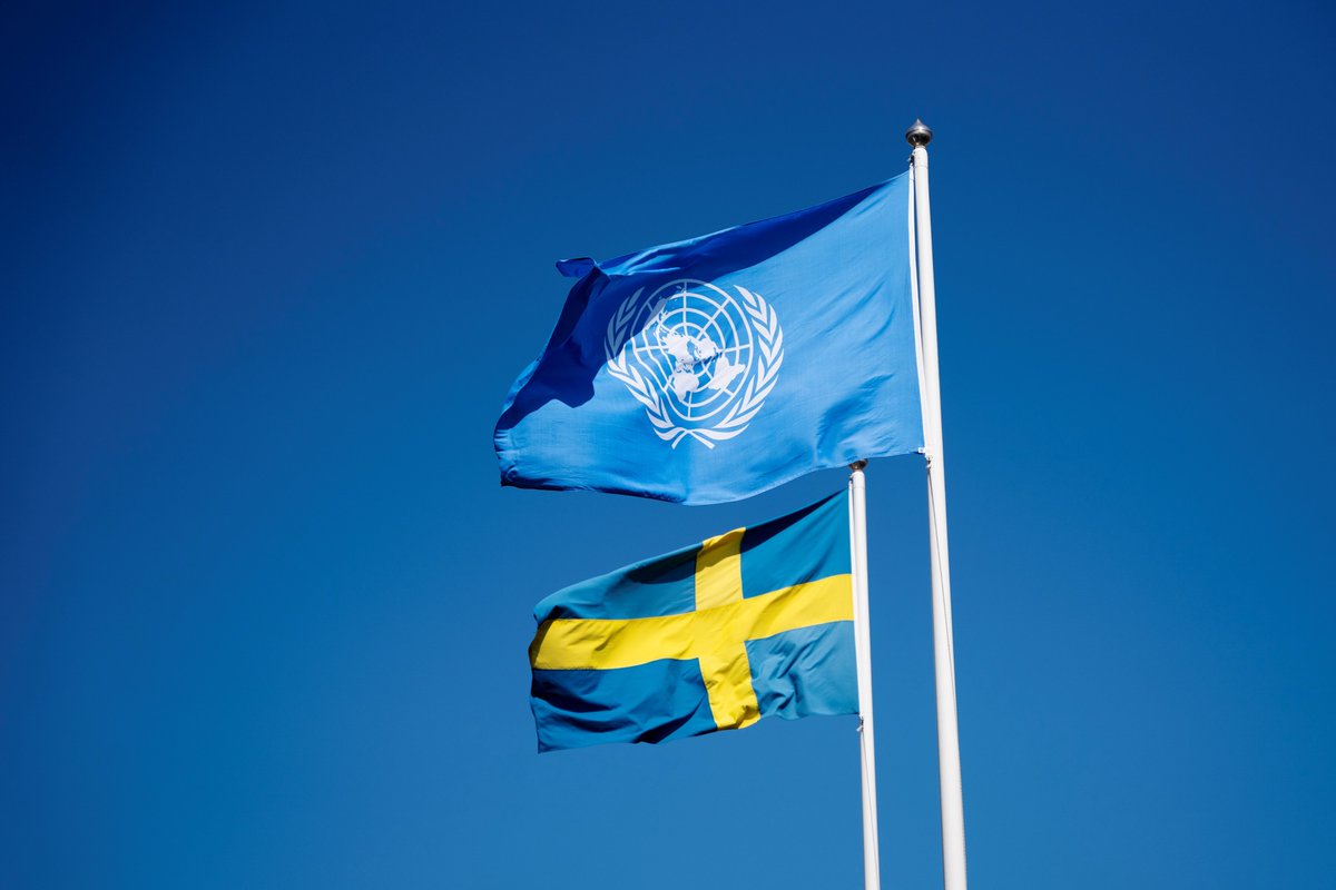 SweMFA's tweet photo. Today we celebrate #UNDay! 🇺🇳
This year, we also celebrate Sweden’s 75th anniversary of UN membership. 🇸🇪 is a strong partner to the @UN through financing and support, dialogue, mediation and peace operations.
📷: Malin Palm https://t.co/92MAPkVJG1